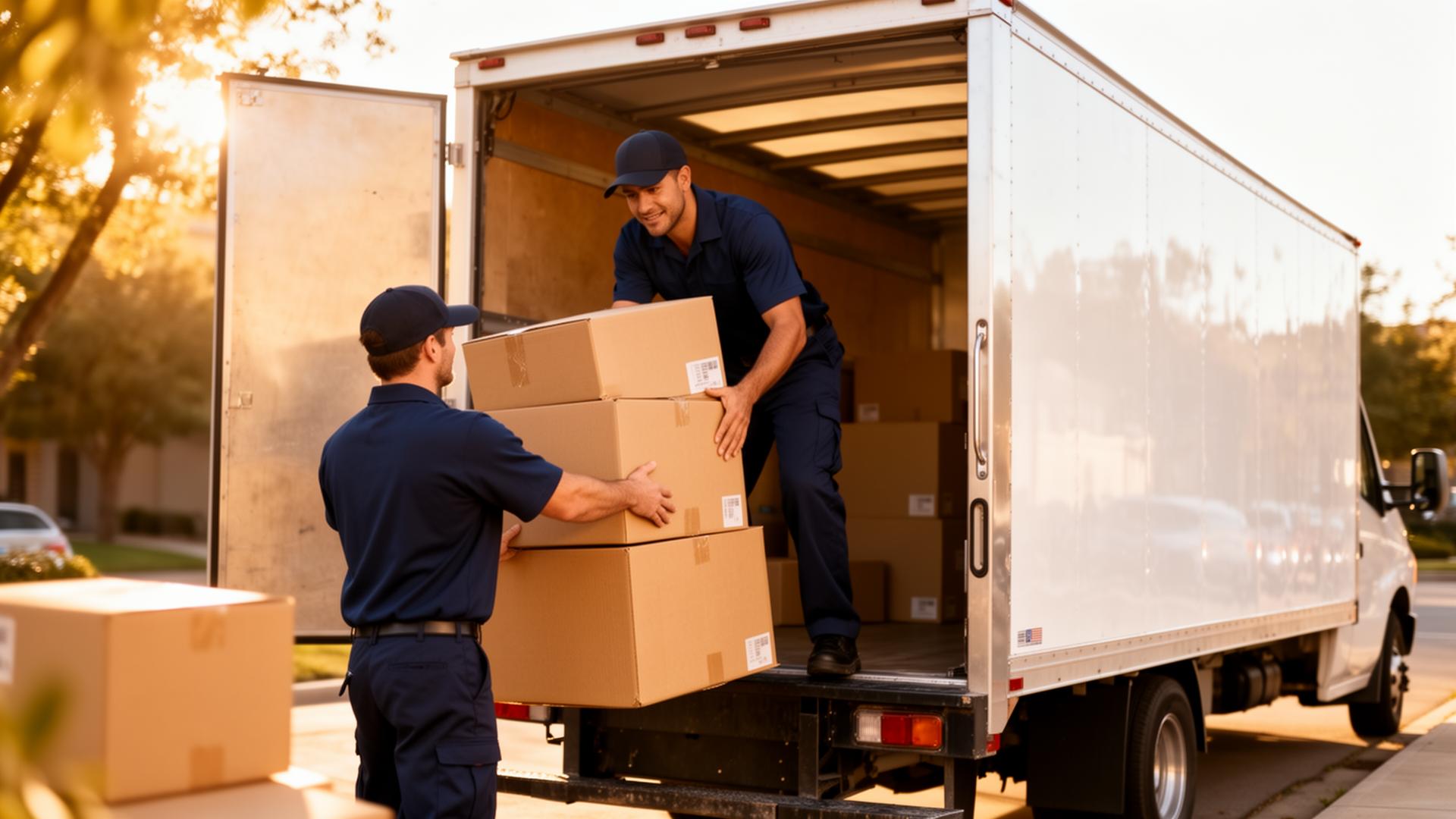 Professional Ottawa movers loading a truck